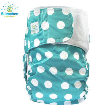 Blümchen Stoffwindel für Kinder & Erwachsene: Inkontinenz Windeln (Gr. XS, S & L) - Punkte