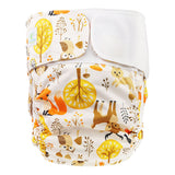 Blümchen - Stoffwindel für Kinder & Erwachsene (Inkontinenz Windel) - Waldtiere - Größe XS