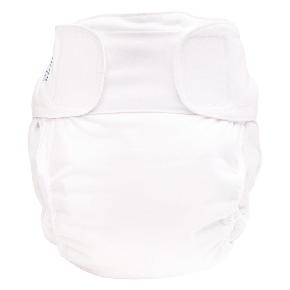 Blümchen - Stoffwindel für Kinder & Erwachsene 2in1 (Inkontinenz Windel) - Weiss