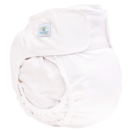 Blümchen - Kinder & Erwachsenen Stoffwindel V2 (2in1-Inkontinenz-Windel) - Weiß