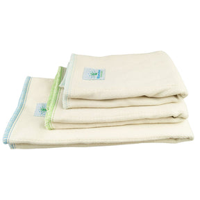 Blümchen - Prefold - 100% Bio-Baumwolle - Bird Eye - 6 Stück - versch. Größen