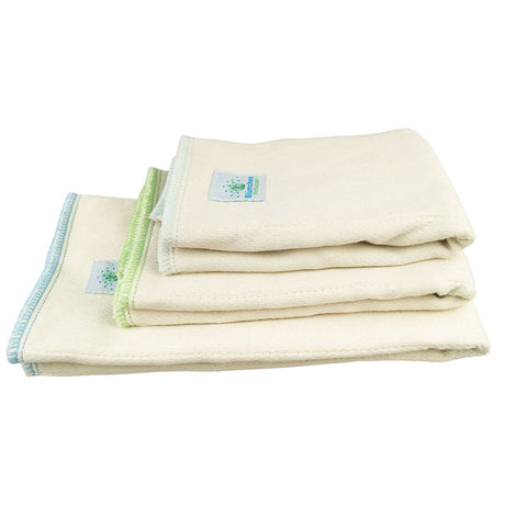 Blümchen - Prefold - 100% Bio-Baumwolle - Bird Eye - 6 Stück - versch. Größen