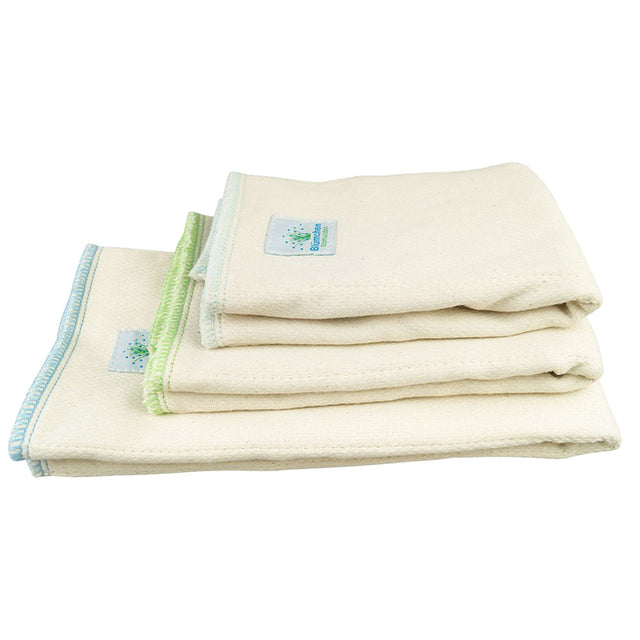 Blümchen - Prefold - 100% Bio-Baumwolle - Bird Eye - 6 Stück - versch. Größen