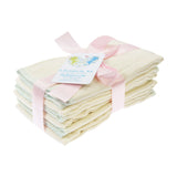 Blümchen - Prefolds (100% Bio-Baumwolle) - Birds Eye - 6 Stück