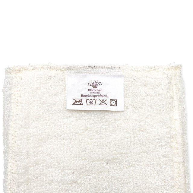 Blümchen - Prefold (Falteinlage) aus Bambus-Frottee