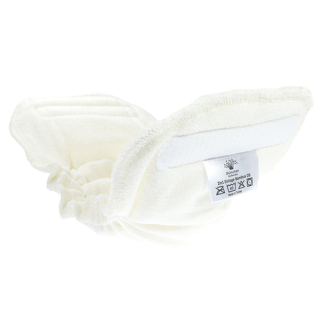 Blümchen - Saugeinlagen für Kinder & Erwachsenen Stoffwindel 2in1 (Bambus) in vier Größen (XS, S, M, L)