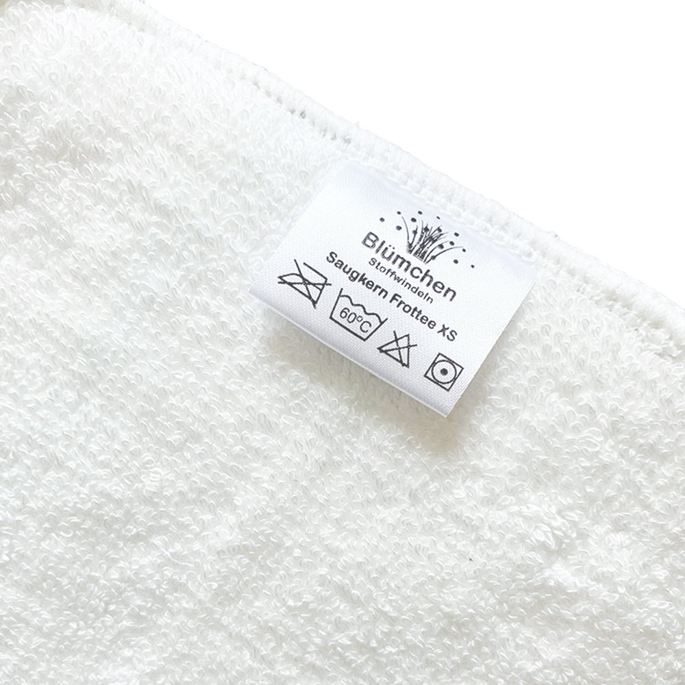 Blümchen - Bambus-Frottee Saugeinlagen für Jugend & Erwachsenenwindeln