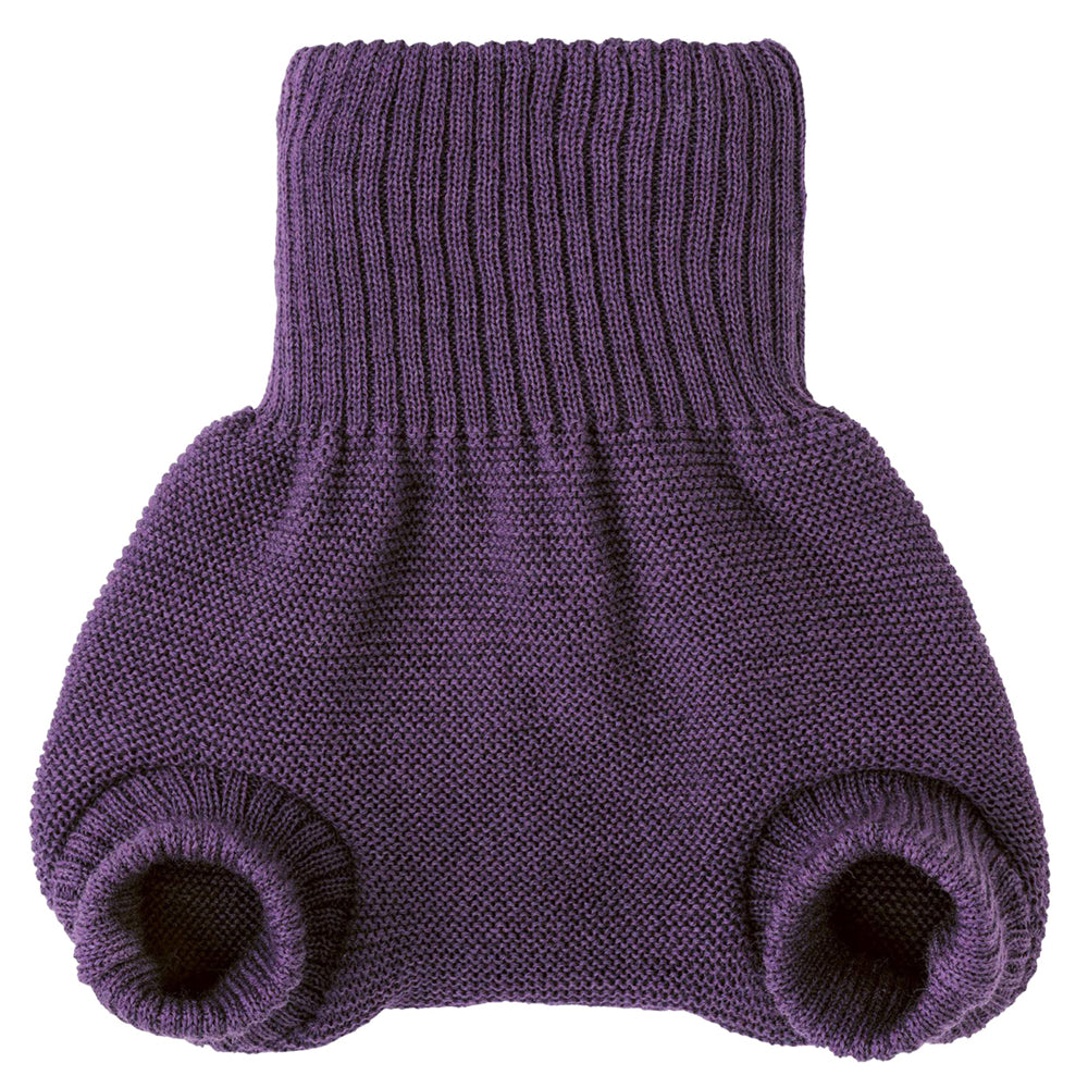 Disana - Wollüberhose (doppelt gestrickt) - Aubergine