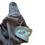 Doodush - Wollüberhose - Mint Cloud