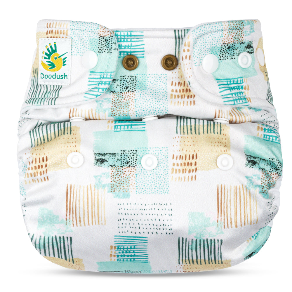 Doodush - V2.0 Überhose mit Laschen - Pastel Patchwork