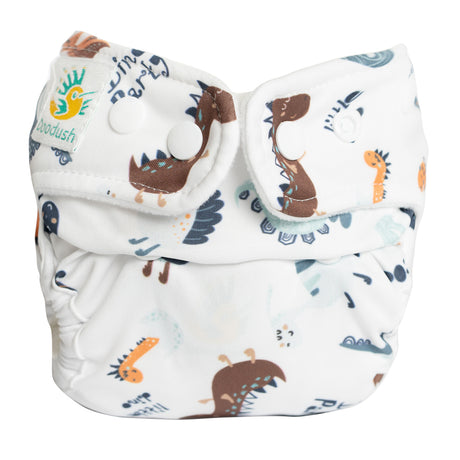 Doodush - V2.0 Überhose mit Laschen - White Dinos (Dinosaurier)