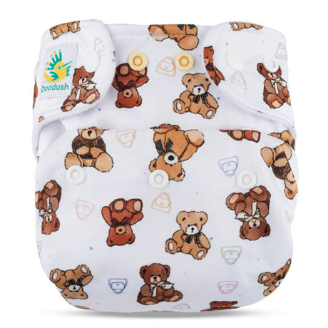 Doodush - V2.0 Überhose (Prefold) - Bears - vergleichbar mit Milovia Überhosen