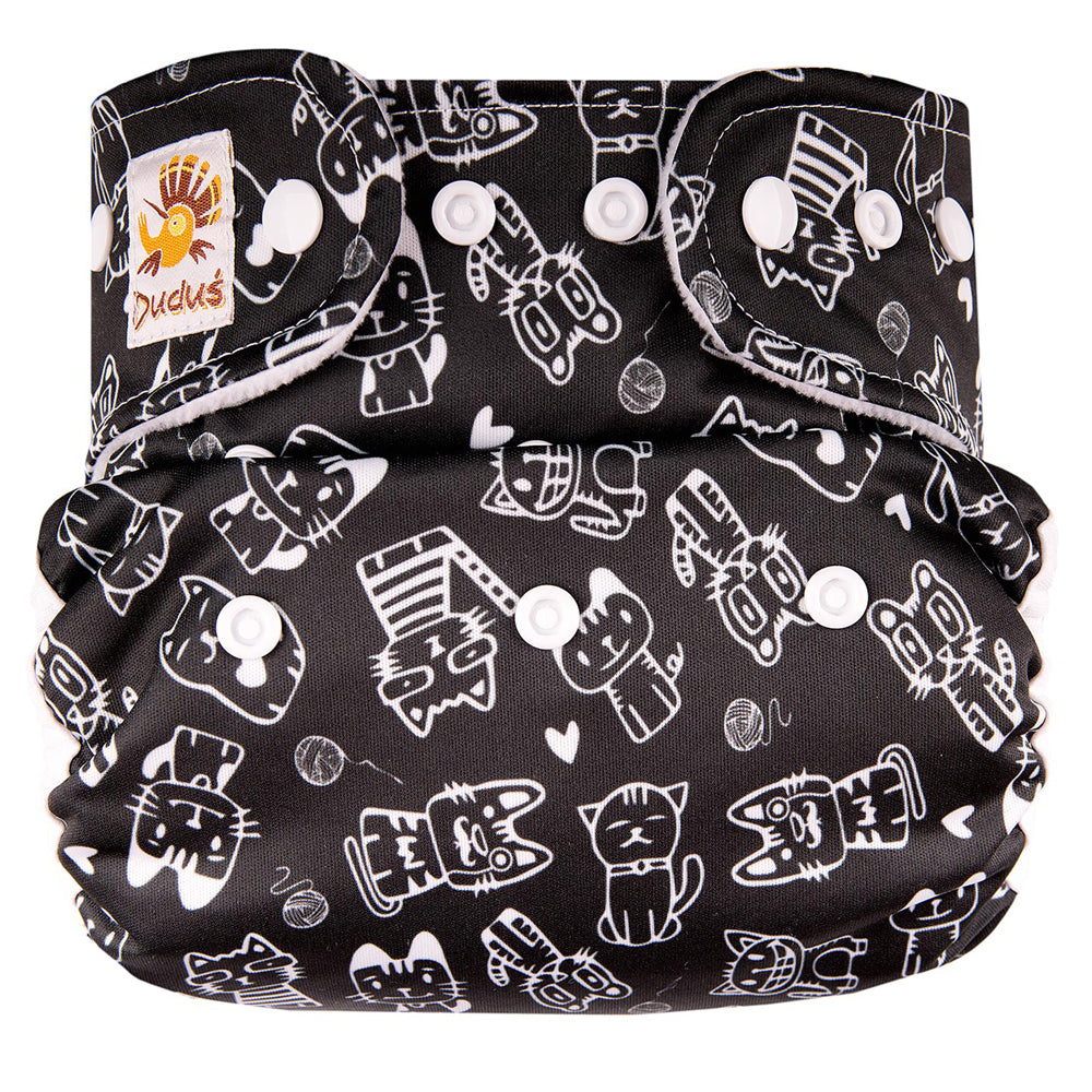 Doodush - V2.0 Überhose mit Laschen - Retro Cats (Katzen)