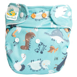 Doodush - V2.0 Überhose mit Laschen - Turquoise Dinos (Dinosaurier)