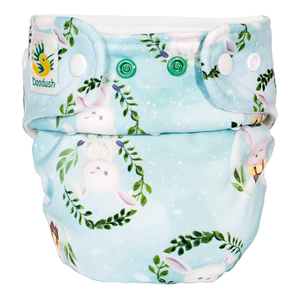 Doodush - V2.0 Überhose mit Laschen - Pastel Bunnies (Hasen)
