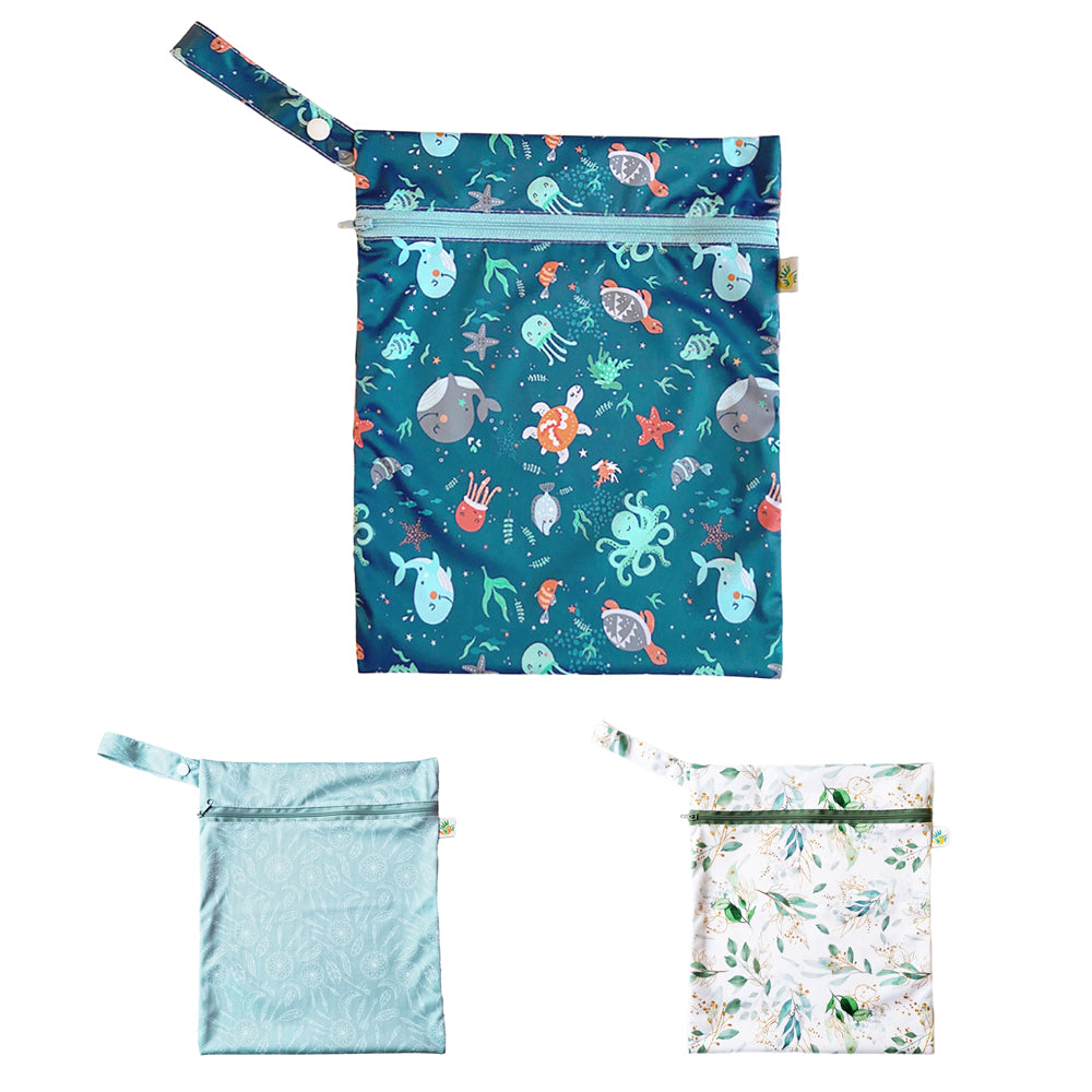 Doodush wasserdichter Windelsack / Wetbag / Nasstasche mit Schlaufe | Größe S