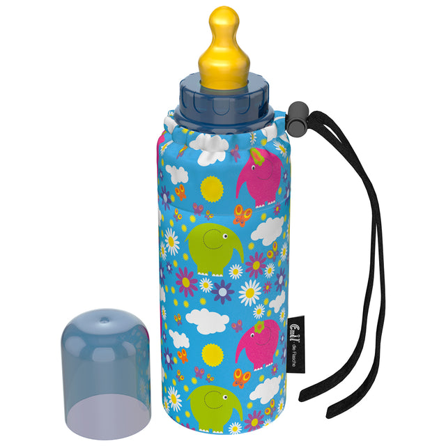 Emil - Babyflasche aus Glas 250 ml – Komplettset (Polyester-Überzug) - Babyfanten