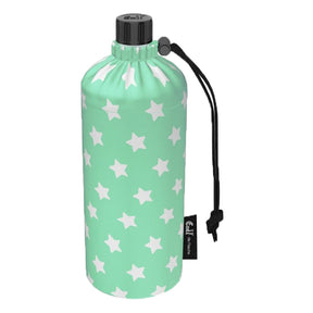 Emil die Flasche (300ml) - Komplettset (Bio-Baumwolle-Überzug) - Sterne Mint