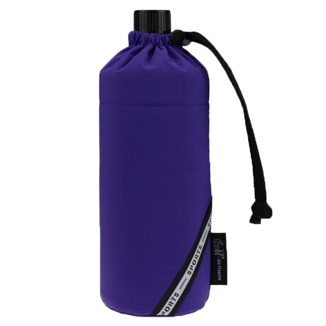 Emil die Flasche aus Glas - 600ml – Komplettset (Polyester-Überzug) - Sport Violett