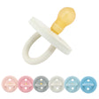 BumiBébé by HEVEA - Schnuller - Retro-Design - Rund - 100 % Naturkautschuk - 2er-Set - Umweltfreundlich und nachhaltig! - 2 Größen