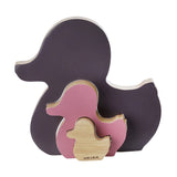 Hevea - Ente "Kawan" Steckspielzeug aus Holz (Rubberwood)