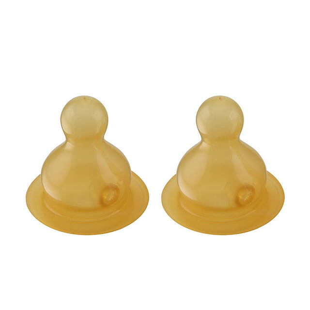 Hevea - belüfteter Baby Weithalssauger aus Naturkautschuk (2 Stück)