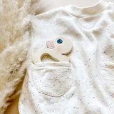 Hevea - Ente "Kawan" Zahnungsset (100 % Naturkautschuk) mit Beißring gegen Zahnschmerzen