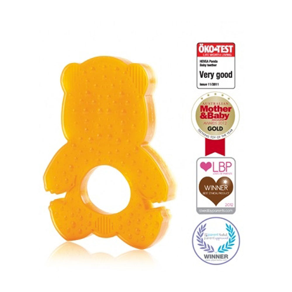 Hevea - "Panda" Beißring (100% Naturkautschuk) - Zahnungshilfe