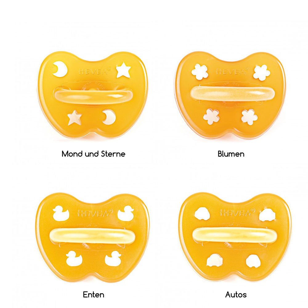 Hevea - Schnuller (100% Naturkautschuk) - Kiefergerecht