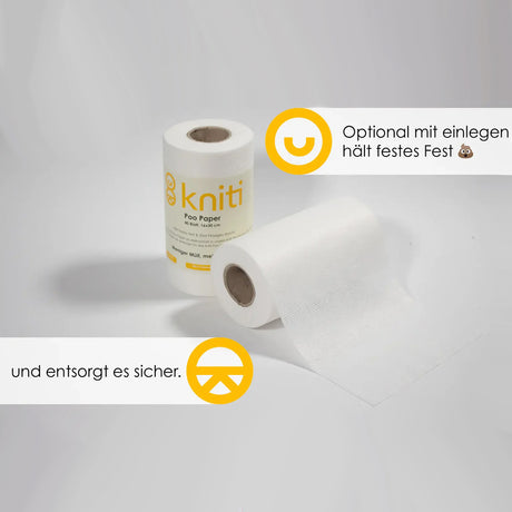 Kniti - Poo-Paper (16x30 cm | min. 50 Blatt pro Rolle)