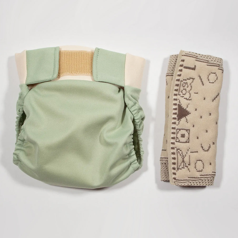 Kniti - Stoffwindel Überhose - Salbeigrün