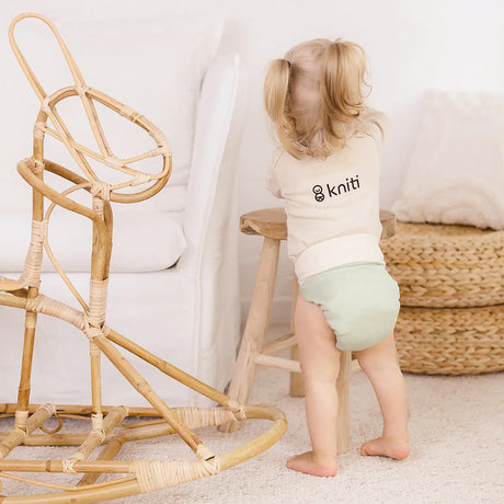 Kniti - Stoffwindel Überhose - Salbeigrün