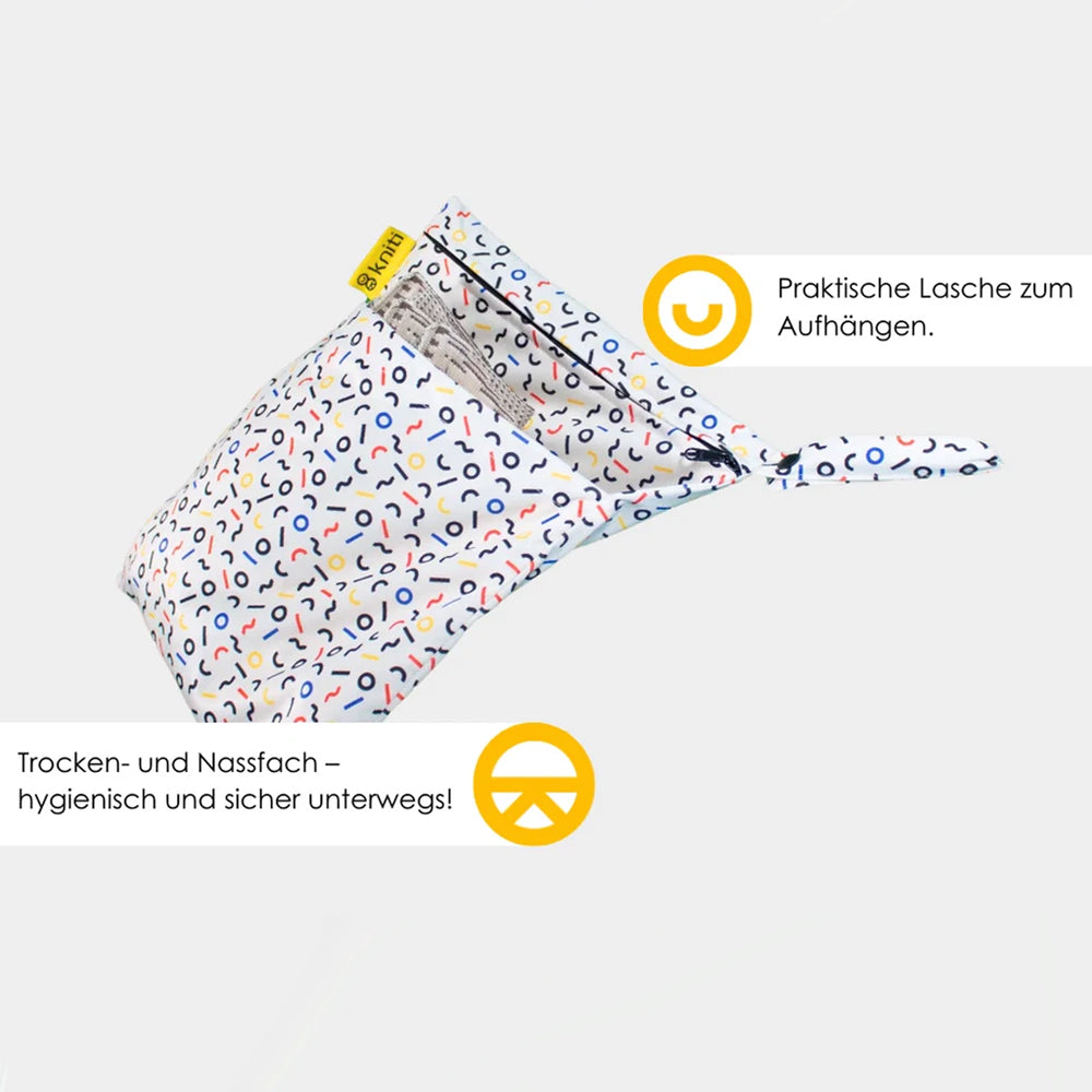 Kniti - Wetbag | Windelbeutel für unterwegs mit Trocken- und Nassfach