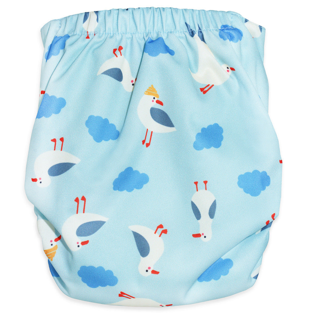 Little Clouds - Überhose (Prefold) - Seagulls (Möwen) - die Überhose der Neuzeit.