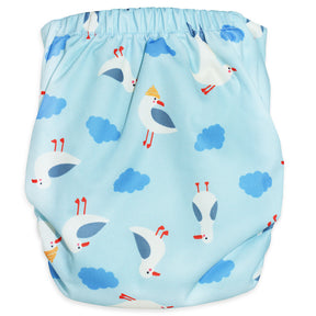 Little Clouds - Überhose (Prefold) - Seagulls (Möwen) - die Überhose der Neuzeit.