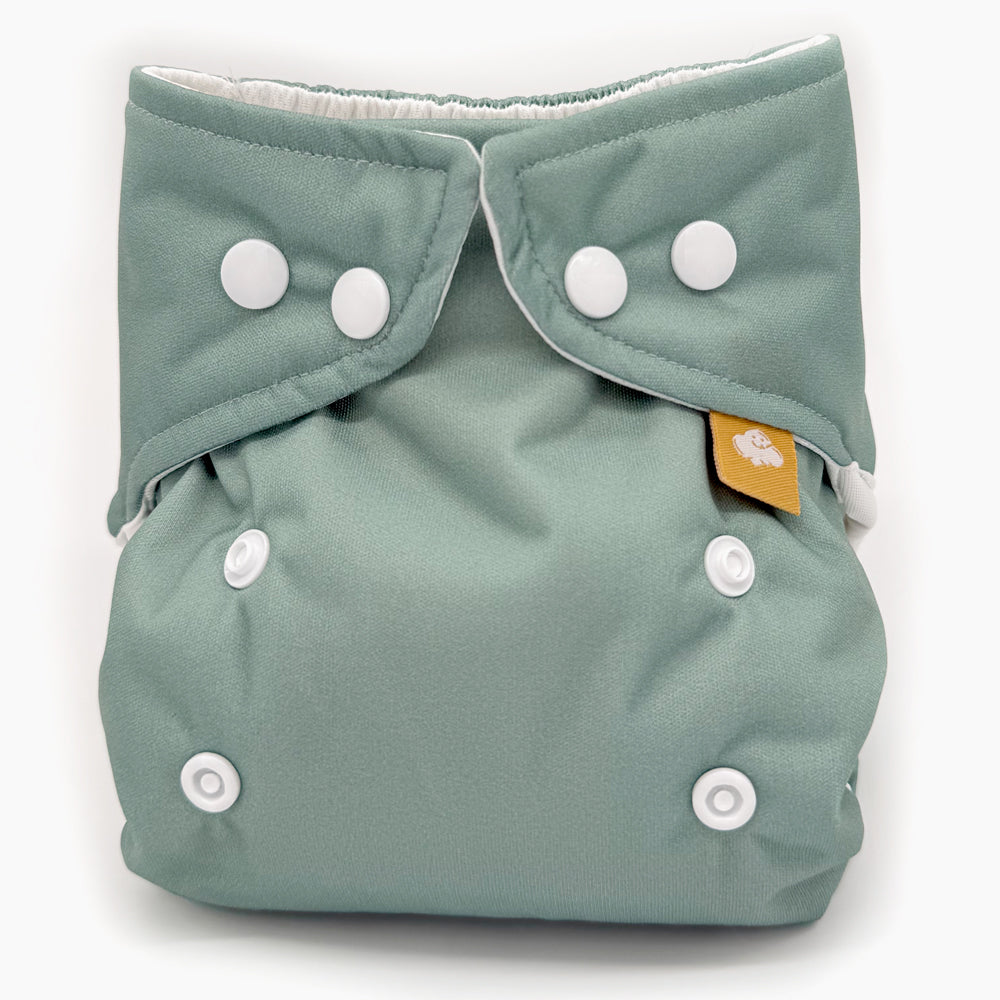 Little Clouds - Überhose (Prefold) - Sage (Salbeigrün) | Gold Edition