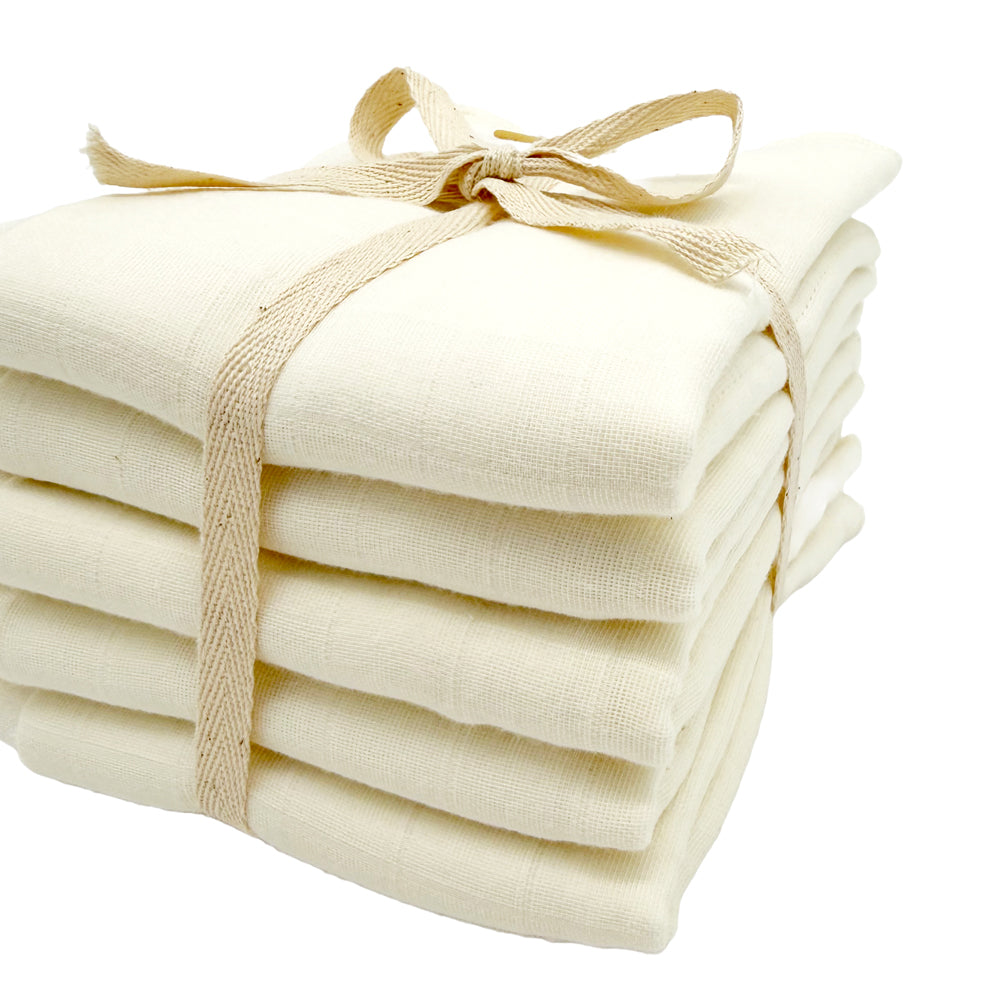Little Clouds - Prefolds 4-8-4 aus Bio-Baumwolle – 5er Pack