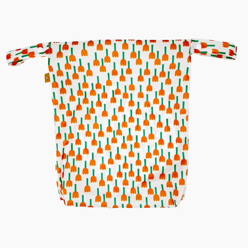 Little Clouds - einfache Nasstasche (Wetbag) - Gr. L (53x44 cm) | Gold Edition