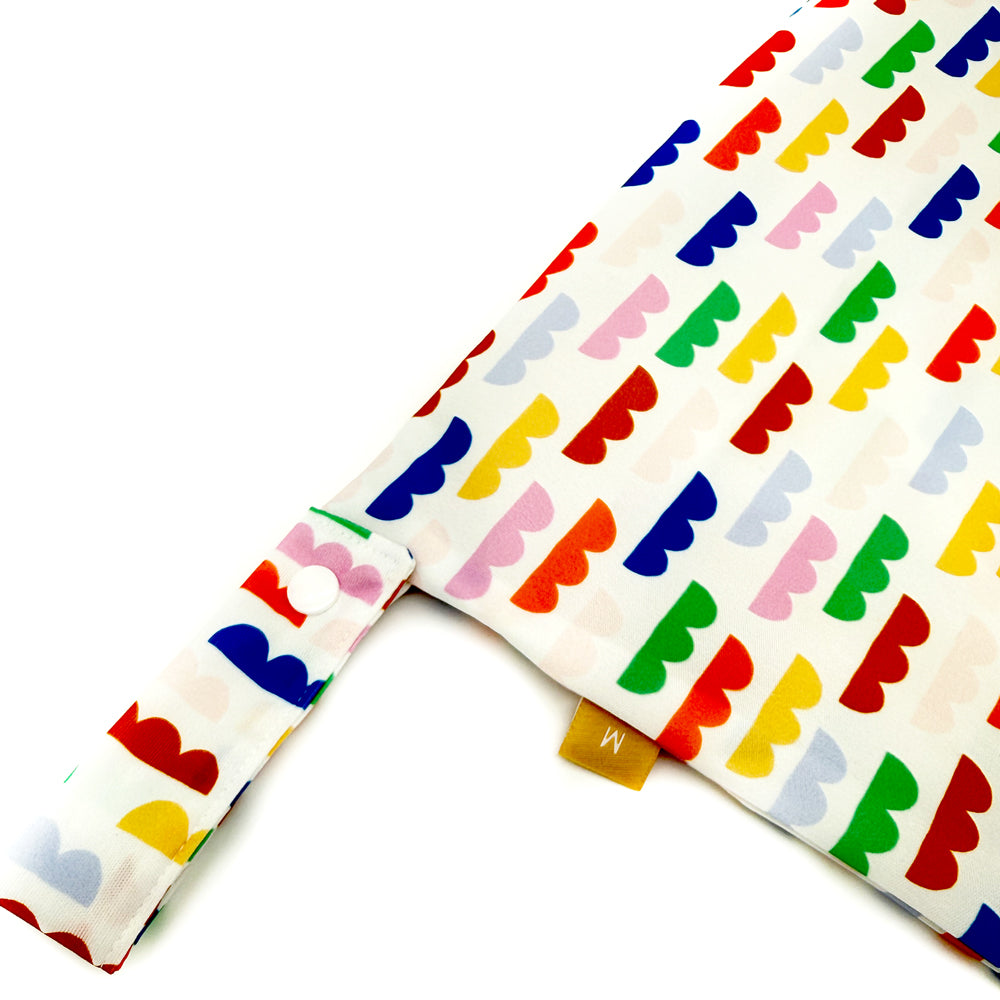Little Clouds - einfache Nasstasche (Wetbag) - Gr. L (53x44 cm) | Gold Edition