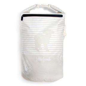 Little Lamb - großer hängender Wäschesack & wasserdichter Windelsack mit Schlaufe | 100% Polyester für Stoffwindeln