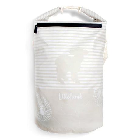 Little Lamb - großer hängender Wäschesack & wasserdichter Windelsack mit Schlaufe | 100% Polyester für Stoffwindeln