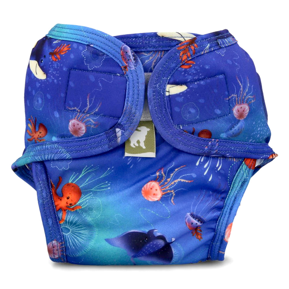 Little Lamb - waschbare Schwimmwindel (Badewindel) - 3 Größen - Deep Sea - Tiefseemuster