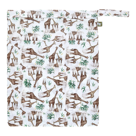 Little Lamb - Nasstasche mit Trockenfach - Wetbag mit Schlaufe - Gr. L (33x46 cm)