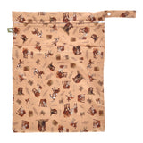 Little Lamb - Nasstasche mit Trockenfach - Wetbag mit Schlaufe - Gr. L (33x46 cm)