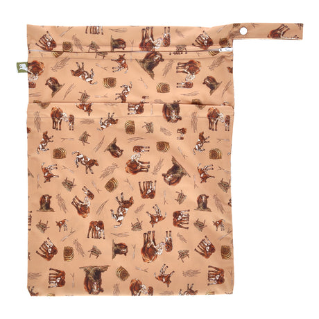 Little Lamb - Nasstasche mit Trockenfach - Wetbag mit Schlaufe - Gr. L (33x46 cm)