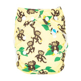 Little Clouds - Überhose (Prefold) - Monkey (Affe)