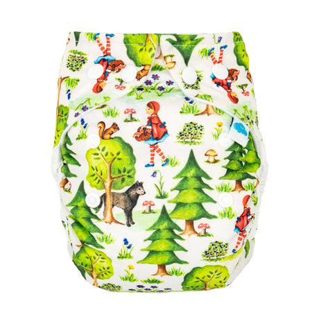 Little Clouds - Überhose (Prefold) - Little Red Riding Hood (Rotkäppchen)