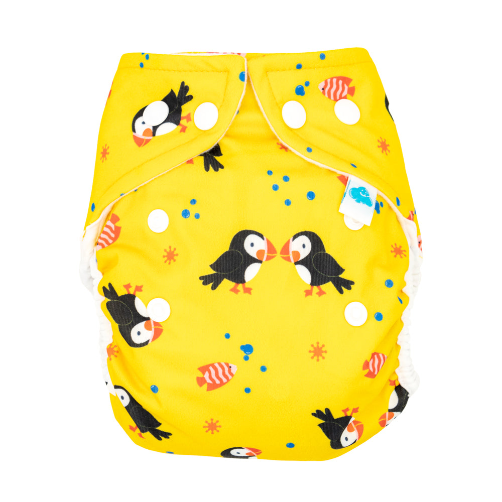 Little Clouds - Überhose (Prefold) - Puffin (Papageientaucher)