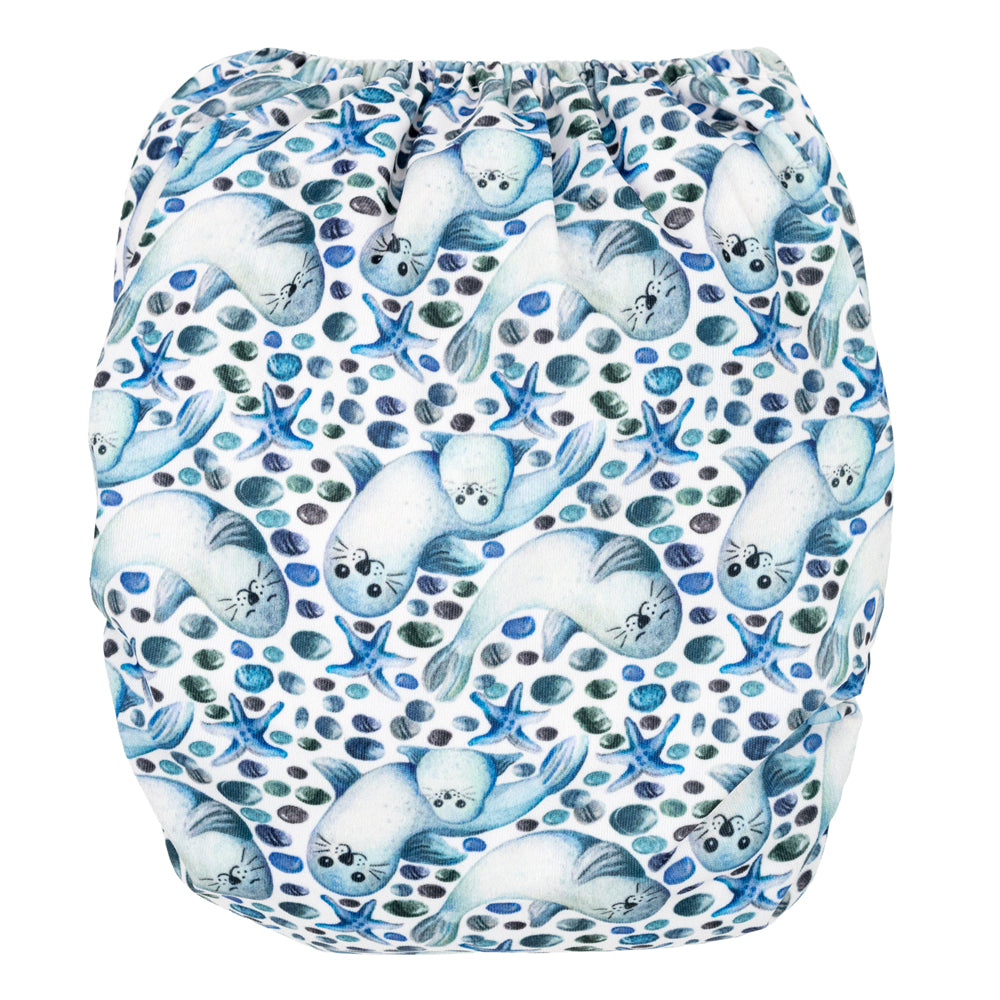 Little Clouds - Überhose (Prefold) - Seals (Robben)