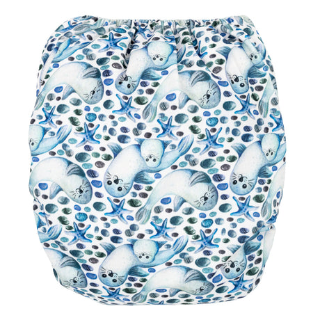 Little Clouds - Überhose (Prefold) - Seals (Robben)